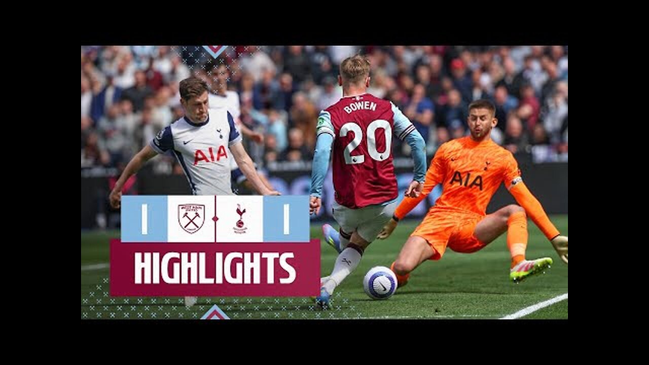 West Ham 1-1 Tottenham | Premier League Highlights
