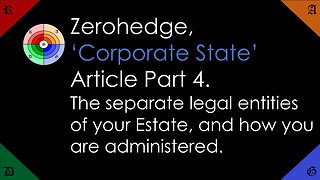 🔵🟢Zerohedge Corporate State article part 4. - The administration of your estate. Abandoned at birth.