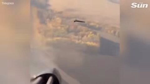 Ukraine helicopter BLOWS UP Russian drone using American minigun