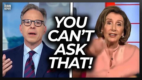 Watch Pelosi Get Angry as CNN Host Goes Off Script to Ask This