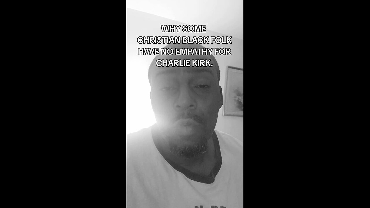 Why Christian black folk have no empathy for Charlie Kirk