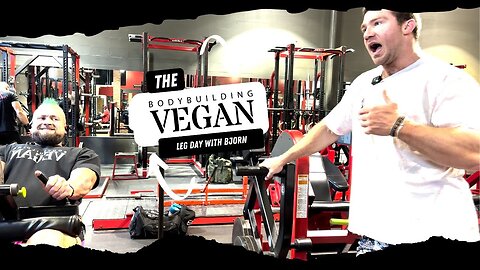 Killing Legs and Vegan Debates - BodybuildingVegan and Bjorn @ Mi40 Gym in Tampa Florida Part 1