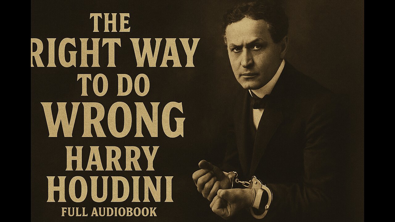 The Right Way to Do Wrong by Harry Houdini | Full Audiobook | Crime, Scams & Secrets