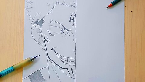 How to Draw ITADORI YUUJI ｜ Ryomen Sukuna - sketch ｜ Jujutsu Kaisen