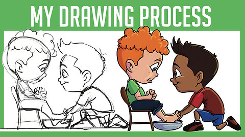 My Drawing Process for the New Big Thoughts for Little Thinkers Books