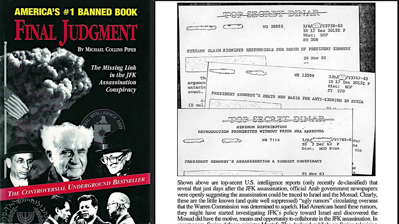 You know who killed JFK? Final Judgement from Michael Collins Piper
