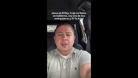 Jesus es El Rey, trajo un Reino, soy uno de Sus Embajadores y El Te Ama!