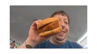 fish sandwich at farmers market
