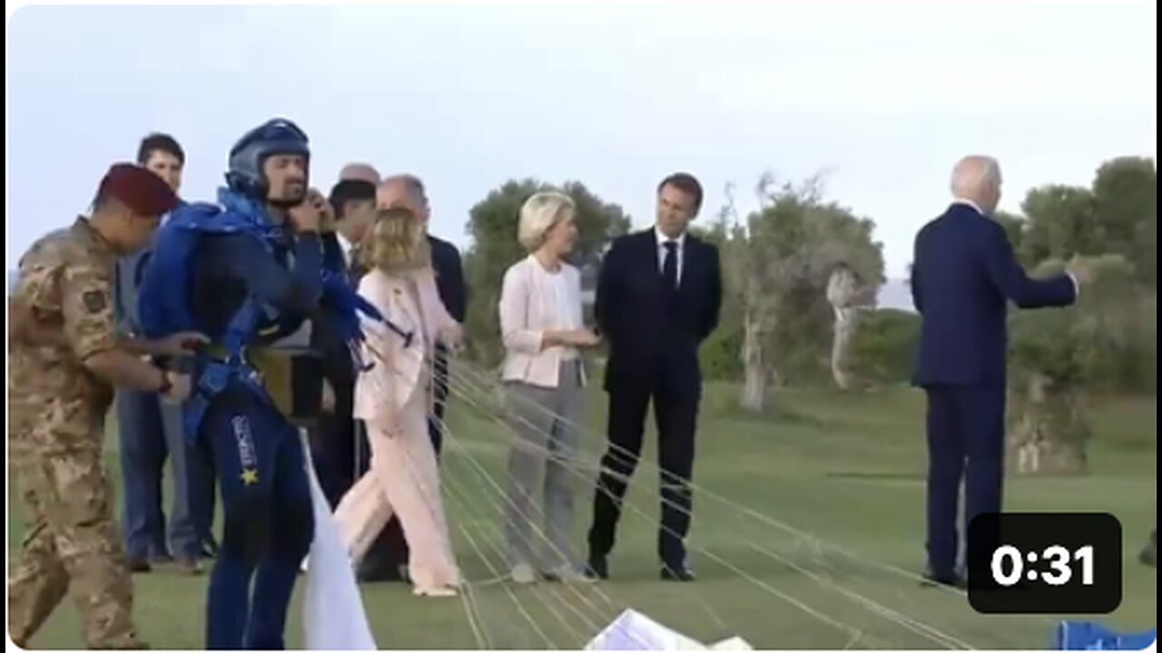 "Biden Appears Disoriented at G7 Meeting, Raising Concerns About Cognitive Health"