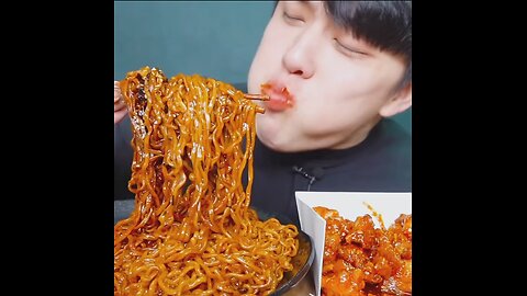 Korean jajangmyeon with Season Fried Chicken