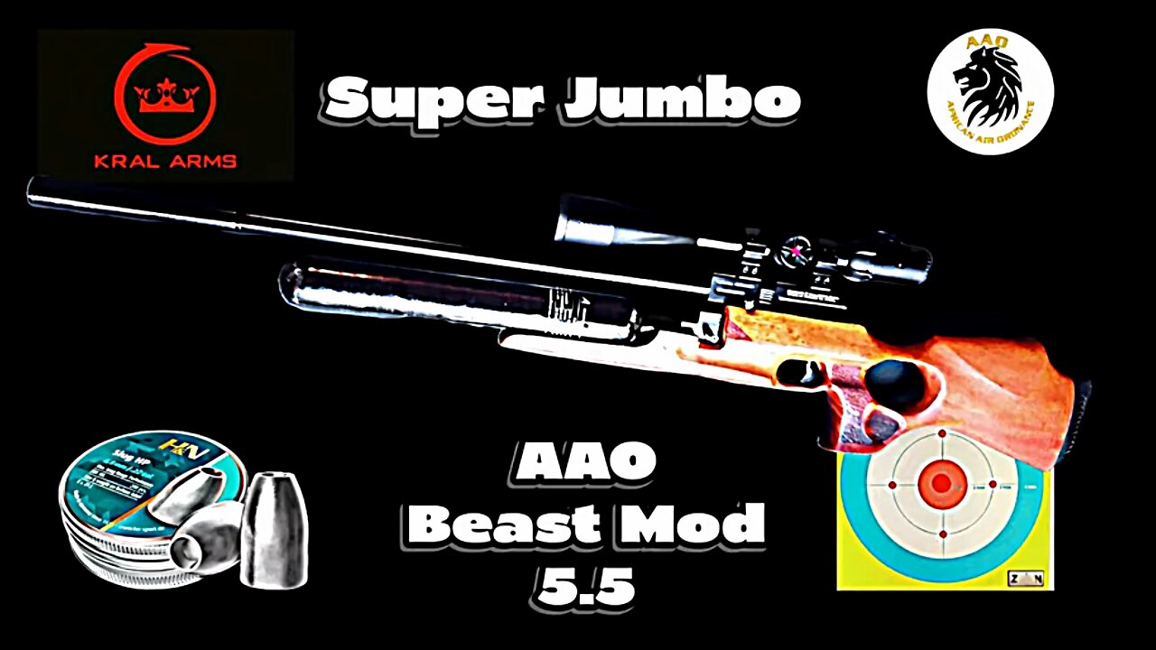 Kral Jumbo 5. 5 Beast Mod Test at 55 yards with 30gn 218 HP Slugs