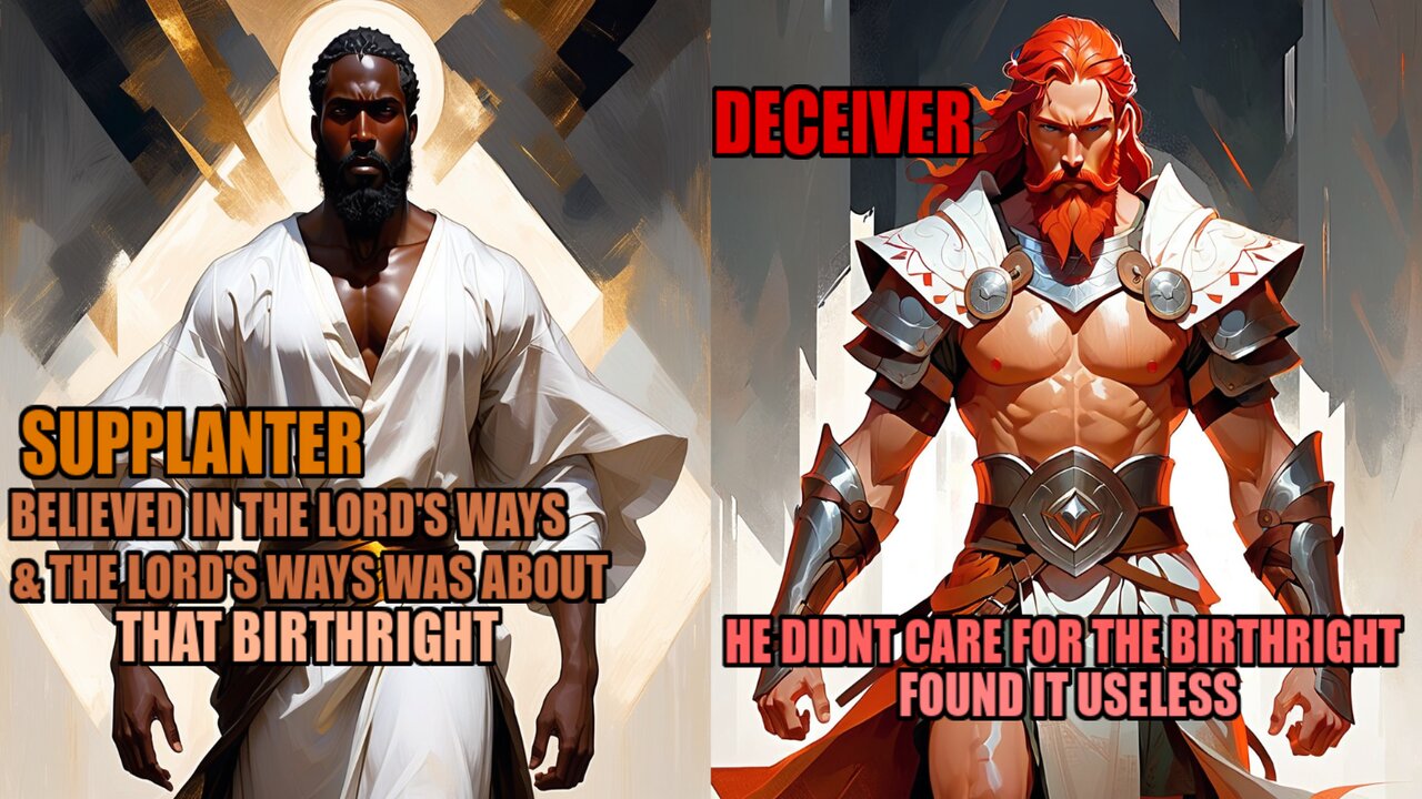 Supplanter Jacob Vs Deceiver Esau, The Difference Between These Words