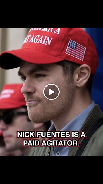 David Nino Rodriguez ~ Nick Fuentes is a paid agitator