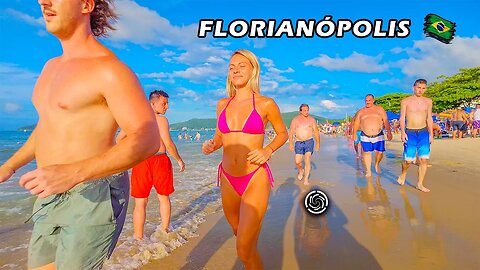 Walking FLORIANÓPOLIS BEACH — Canasvieiras Beach 🇧🇷 Brazil, Santa Catarina