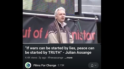 "If wars can be started by lies, then peace can be started by truth"