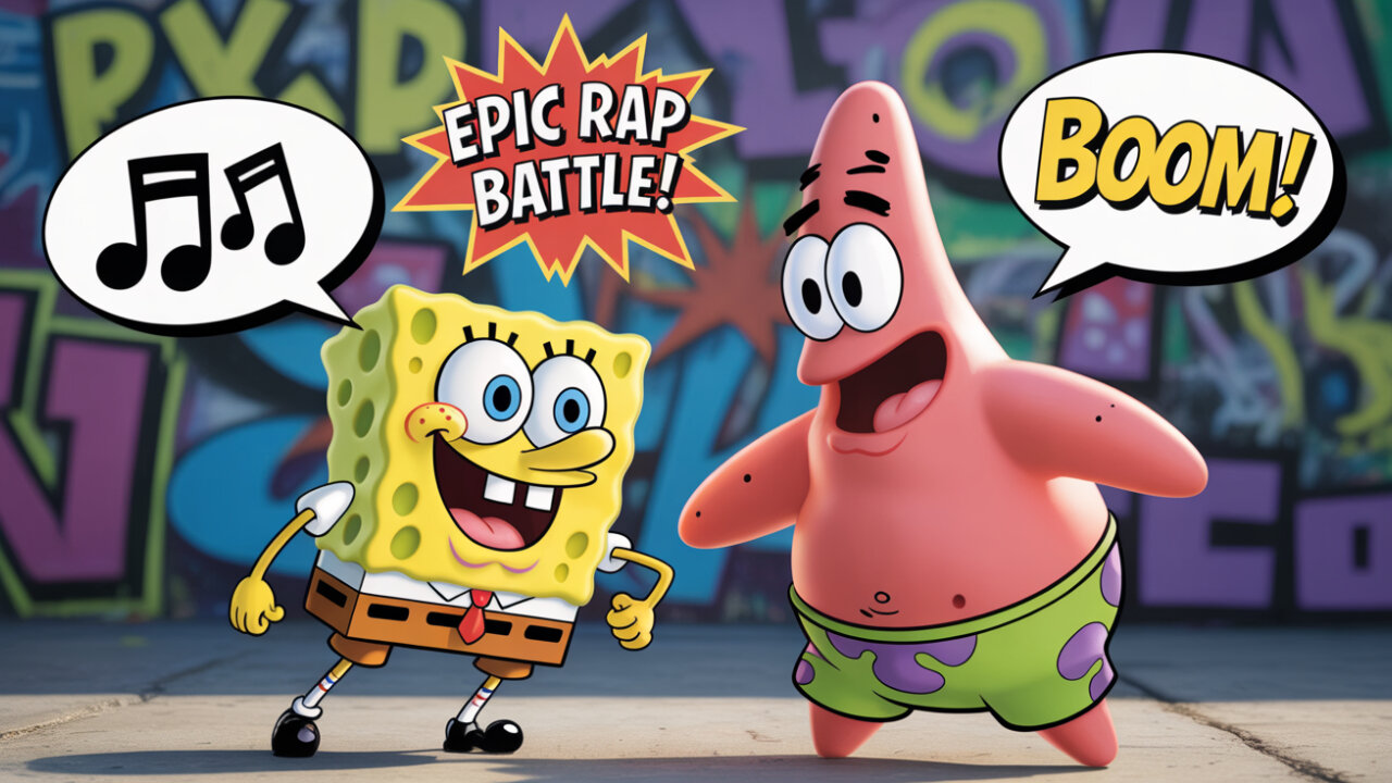 SpongeBob vs Patrick: Epic Battle! (Lyrical Clash)