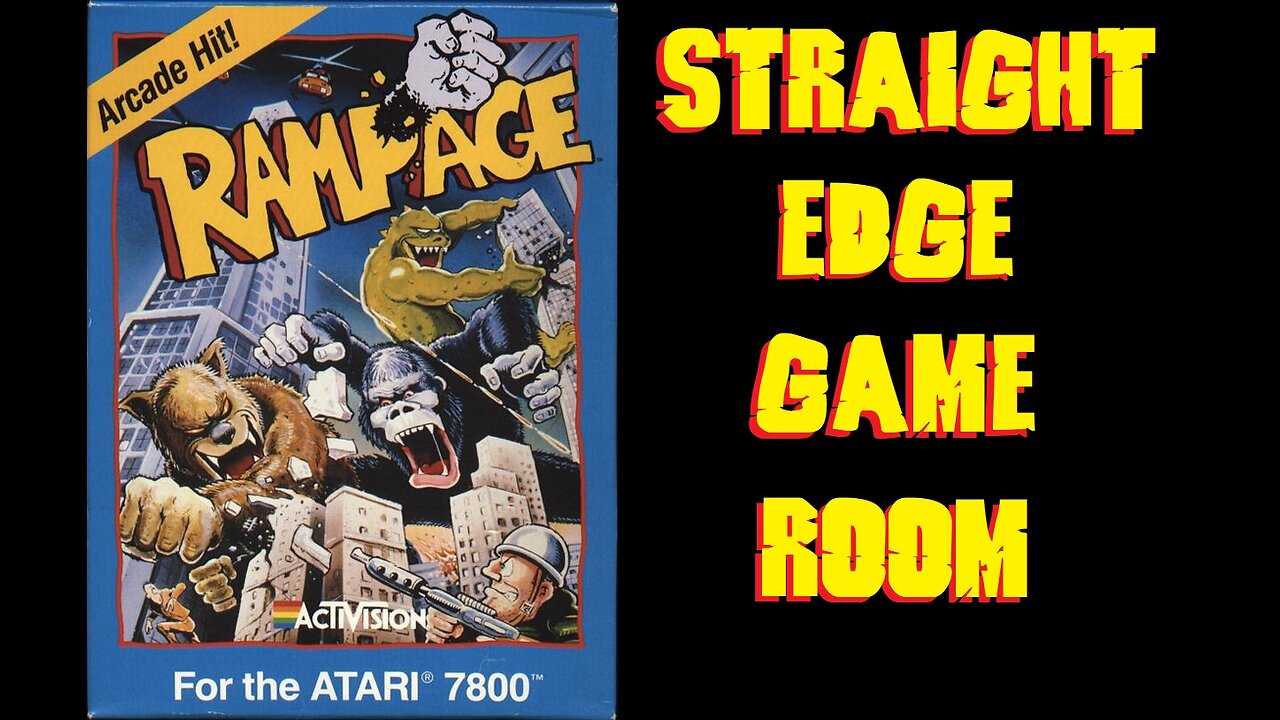 Straight Edge Game Room - Rampage (Atari 7800)