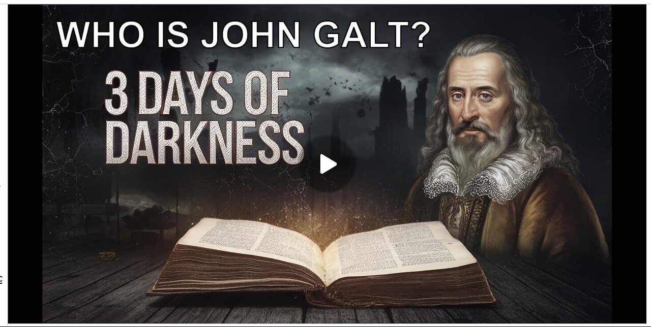 Nostradamus' Terrifying Vision: The 3 Days of Darkness Are Closer Than We Think!. WHO IS JOHN GALT