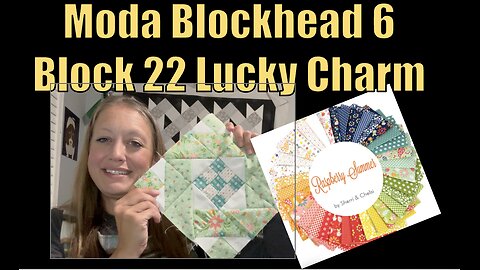 Week 22 Lucky Charms: MODA Blockheads 6 #moda #modablockheads #Bowtie #ballet #sewing #love