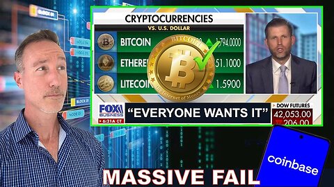 2nd Try - Coinbase Failed Us. Eric Trump Reveals Bitcoin Buyers & They’re HUUUGE.