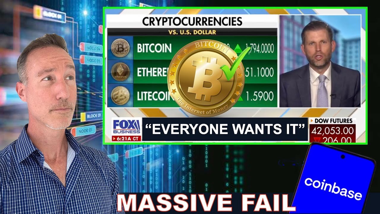 2nd Try - Coinbase Failed Us. Eric Trump Reveals Bitcoin Buyers & They’re HUUUGE.
