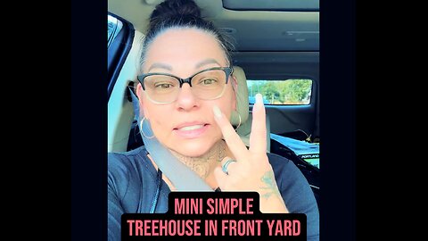 Mini Simple Treehouse In Front Yard 😍 #asl #deaf #signlanguage
