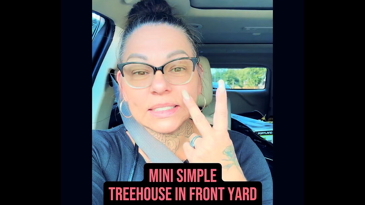 Mini Simple Treehouse In Front Yard 😍 #asl #deaf #signlanguage