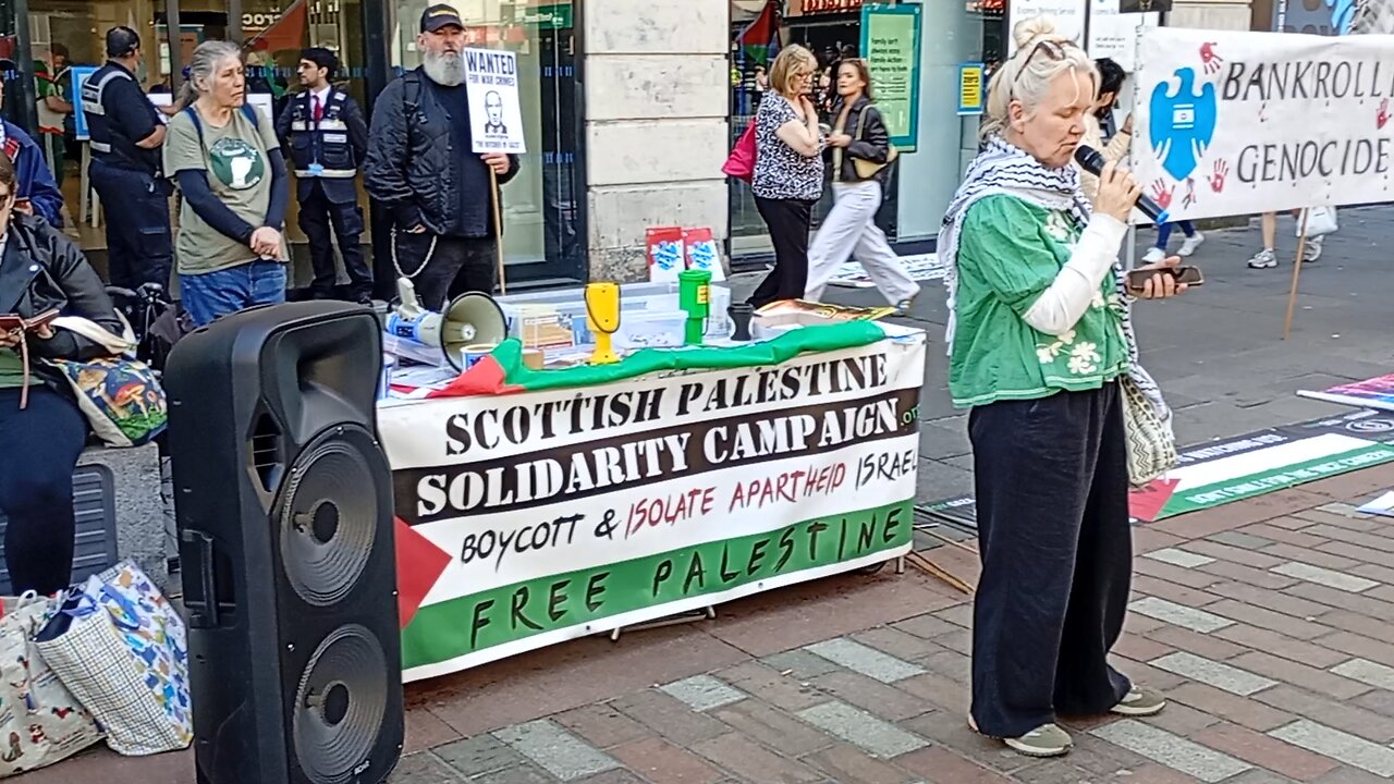 PALESTINIAN PROTEST, BARCLAYS BANK