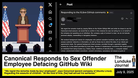 Canonical Responds to Sex Offender Employee Defacing GitHub Wiki
