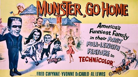 MUNSTER GO HOME 1966 The Munsters Travel to England & Hilarity Abounds FULL MOVIE HD & W/S