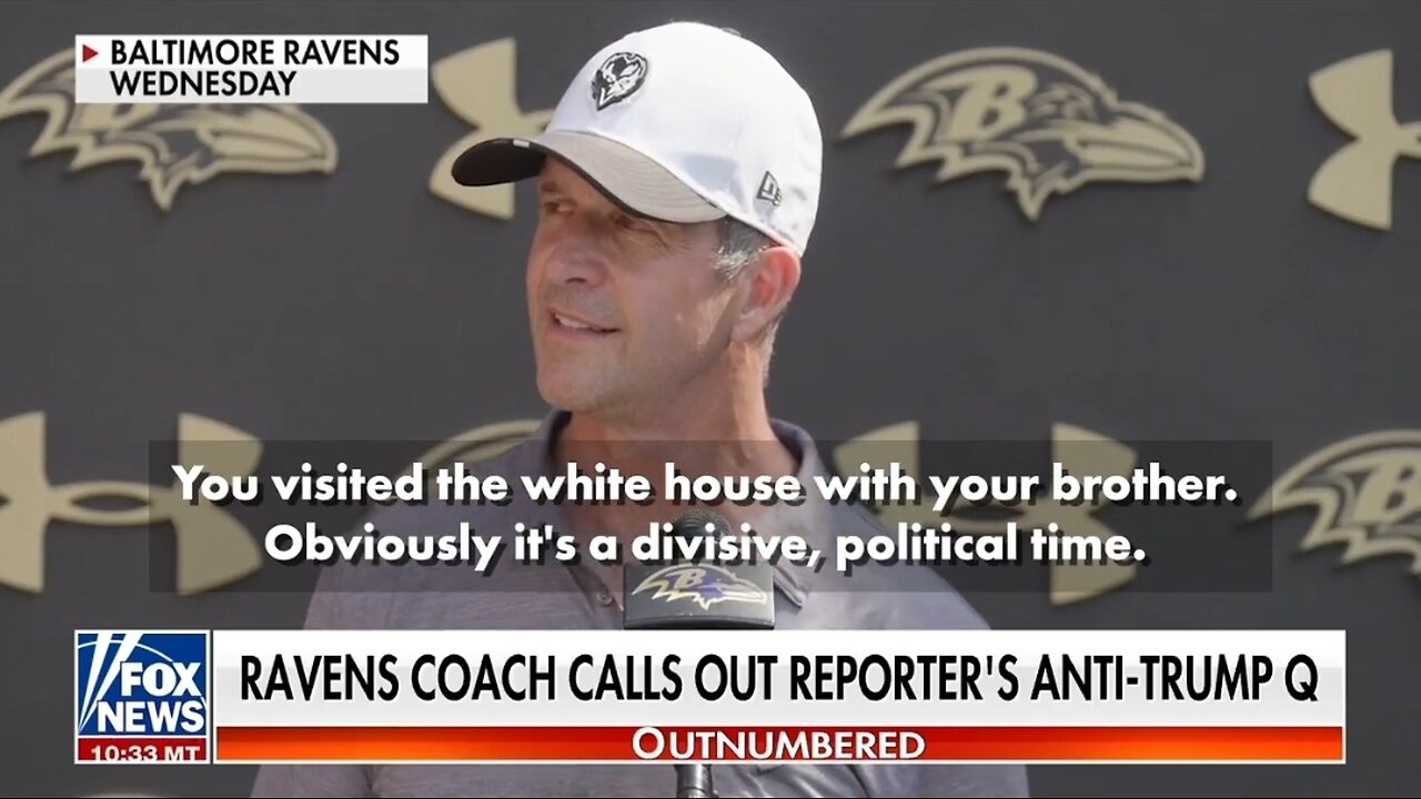 Ravens Coach Schools Leftist Reporters Biased Question