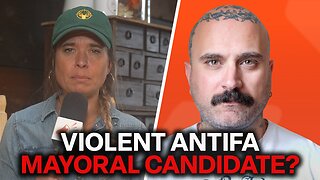 Is there an Antifa-linked candidate running for office in Montreal's mayoral race?