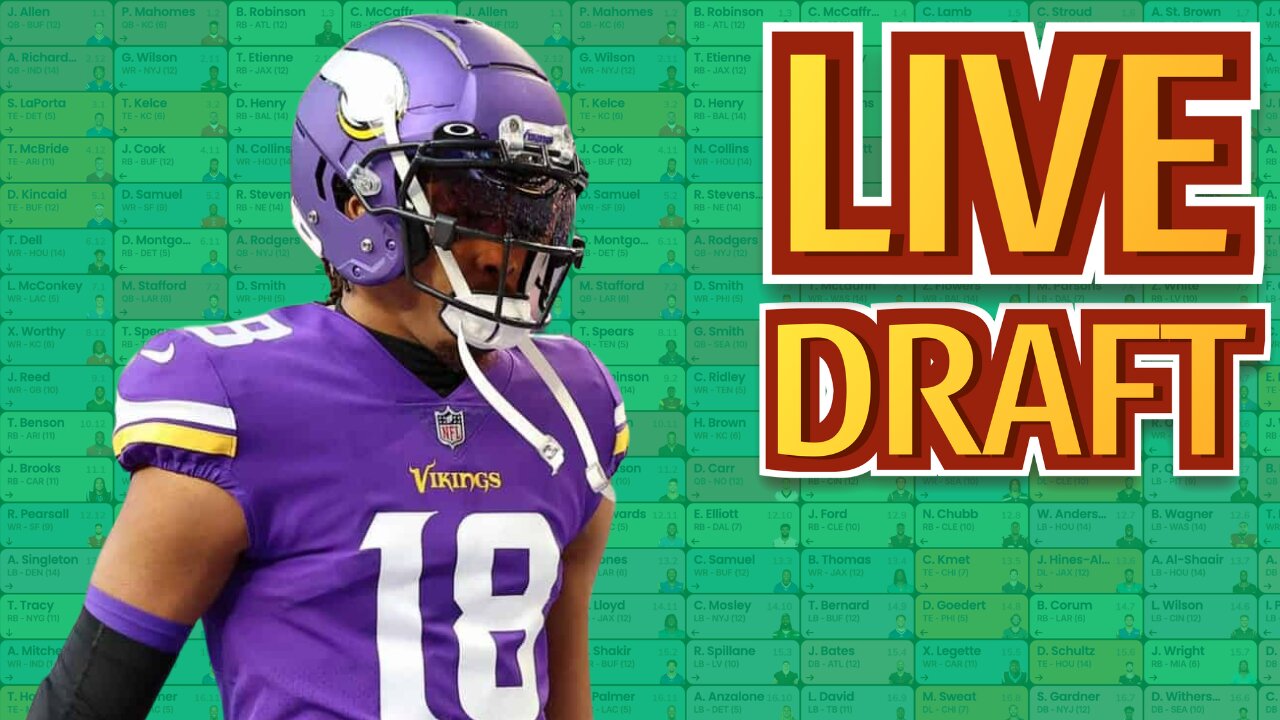 Crush the Competition: LIVE Fantasy Football Draft Like a PRO!