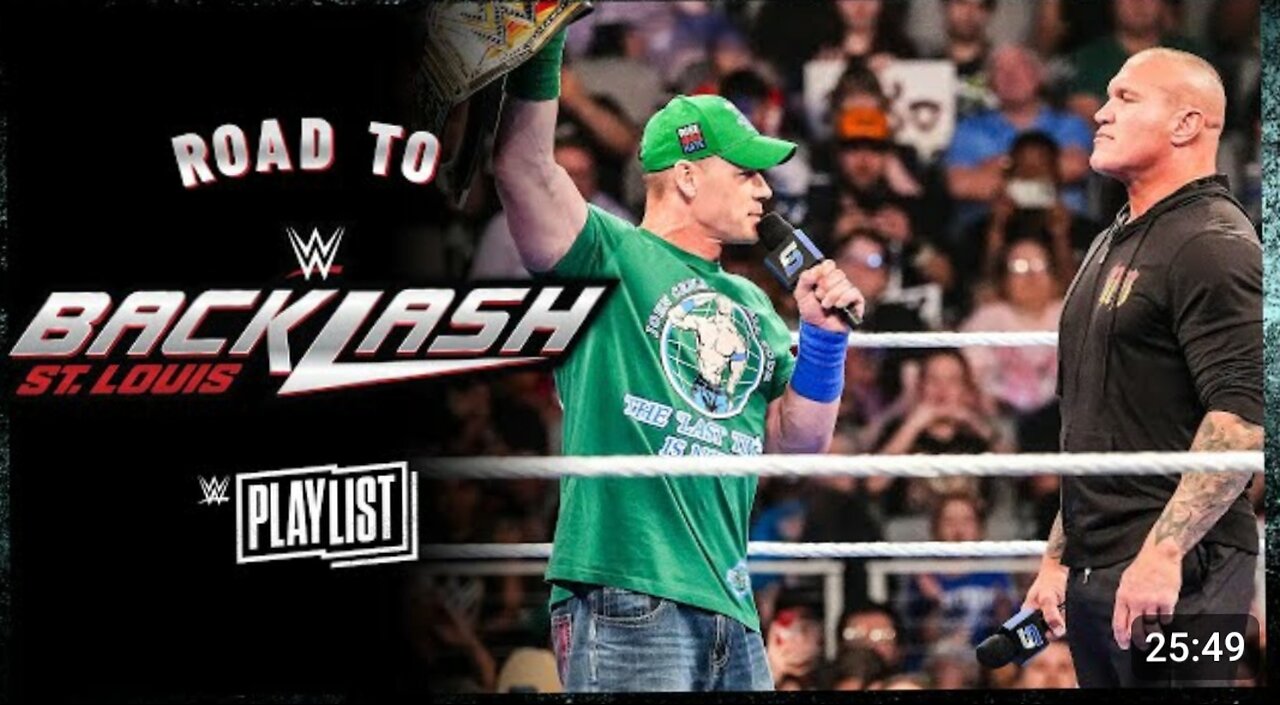 John Cena vs Randy Orton | 2025 Road Backlash | #wwe