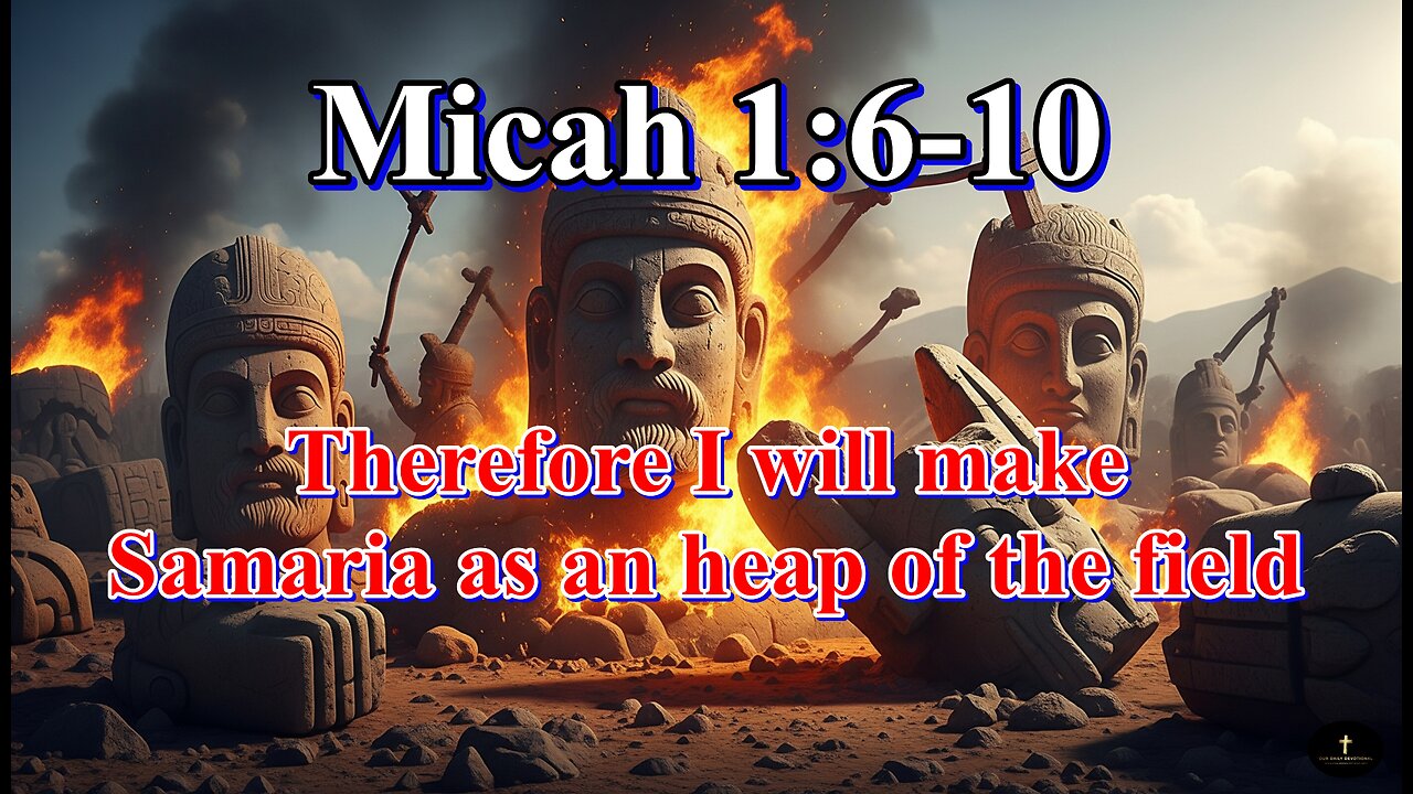 Micah 1:6-10, And all the graven images thereof shall be beaten to pieces