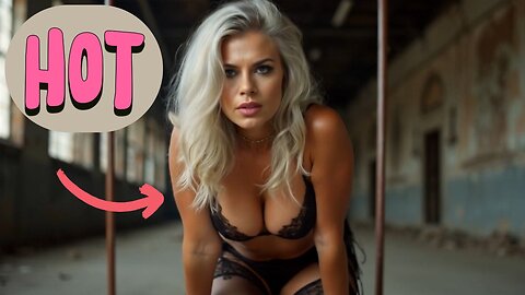 Hot Mature Woman in Abandoned Factory - Retro
