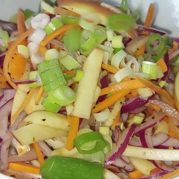Super Easy 5 Minutes Apple Salad Recipe #food #cooking #shorts #apple