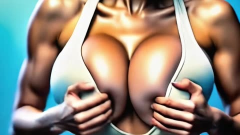 Chubby girl with equally enhanced assets dancing 💃 with huge boobs 😍 wobbling #ai #aiart #hot #dance