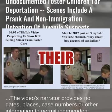 Fact Check: Video Clips Do NOT Show ICE Capturing or 'Removing' Foster Children For Deportation
