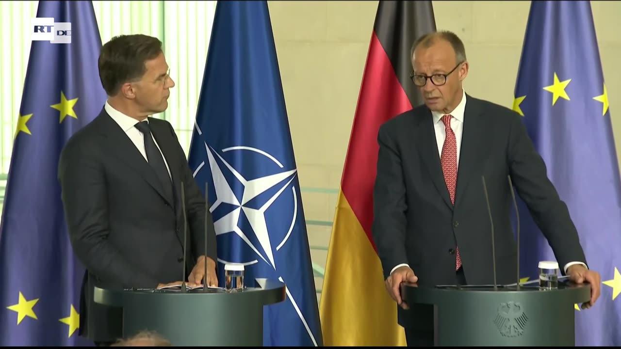 LIVE: NATO-Chef Rutte und Merz geben Pressekonferenz in Berlin