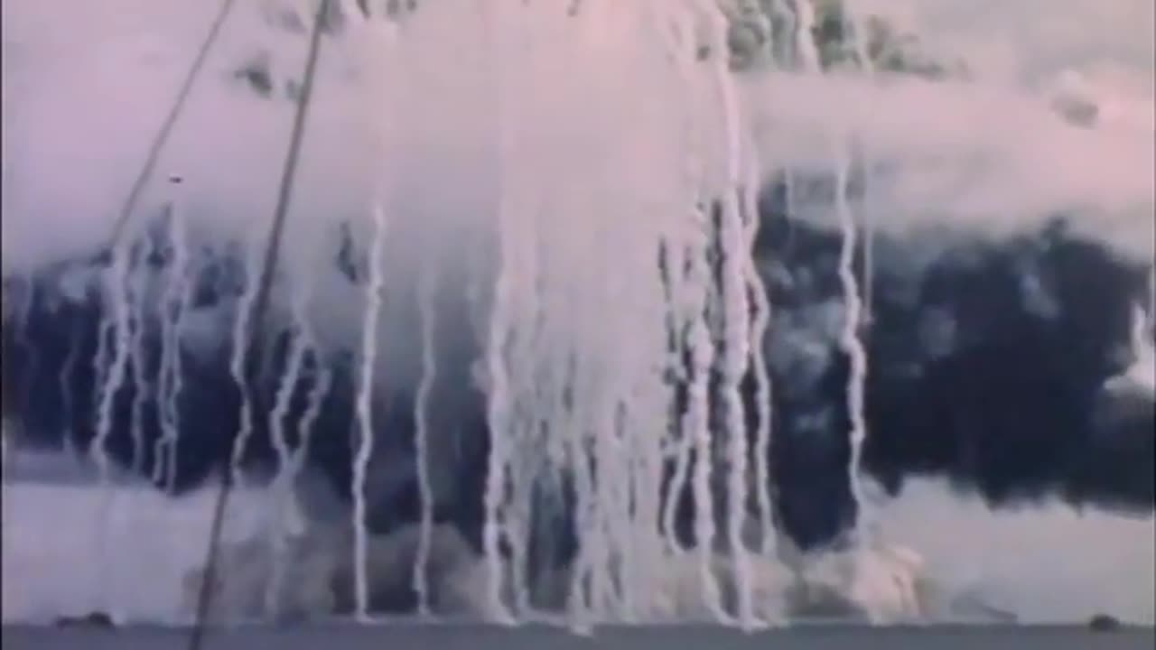 Huge non-nuclear explosion in Kamikaze attack on USS John Burke