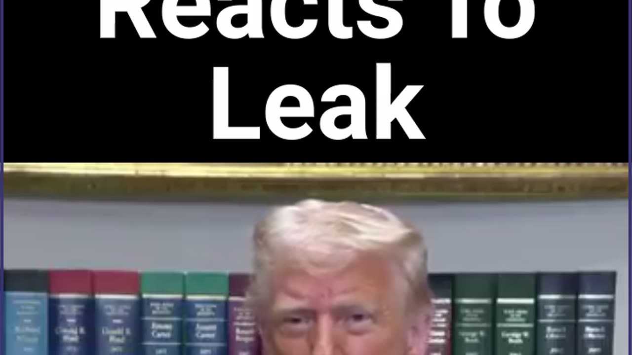 Trump Reacts To Signal Leak