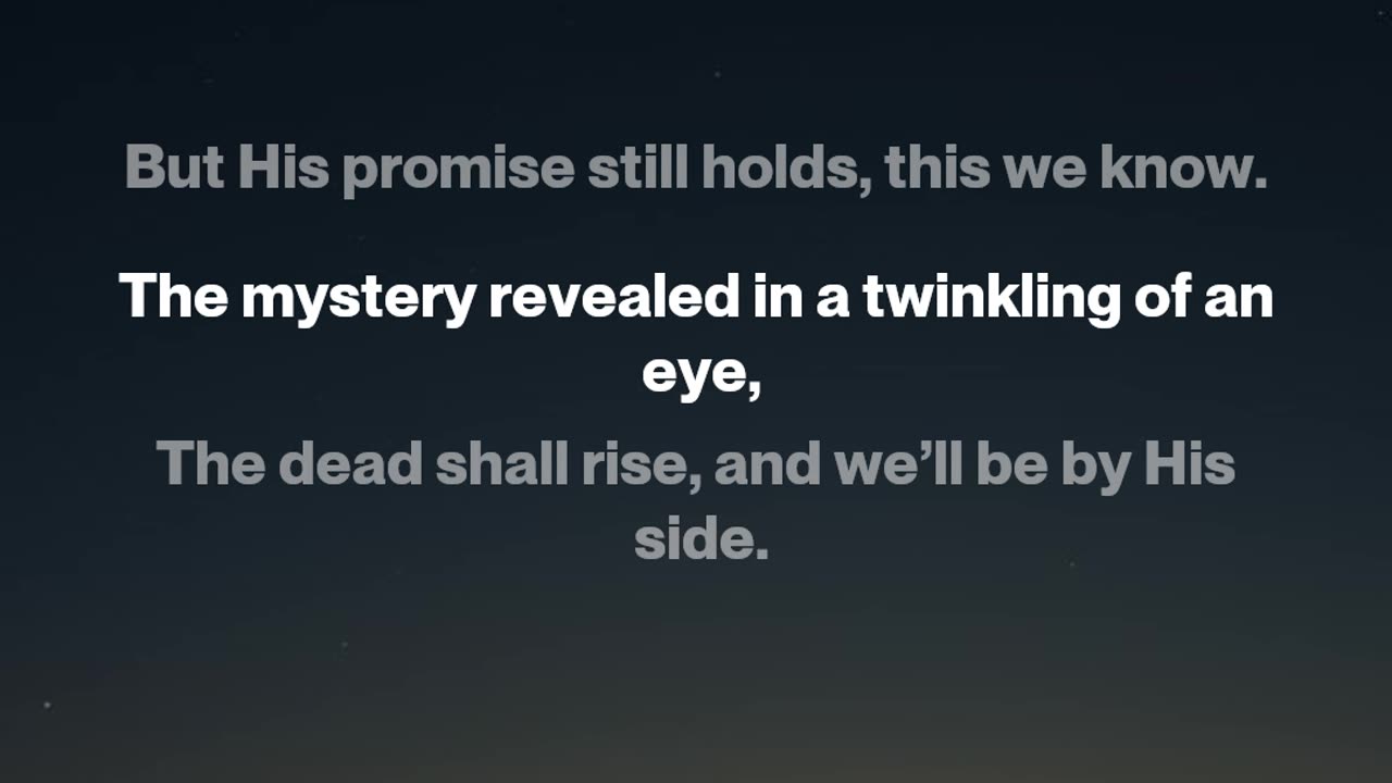 In His Time, He Will Come 1