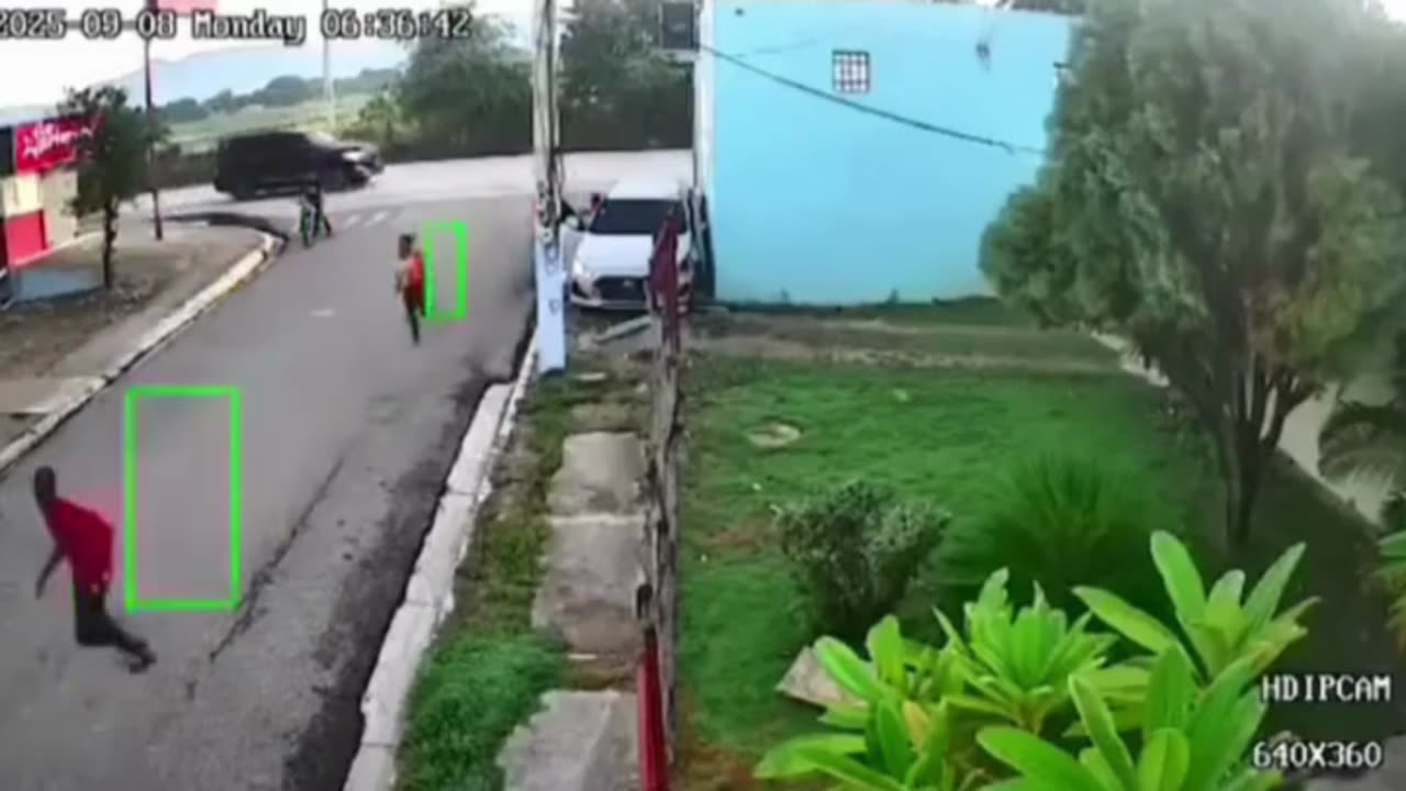 Profesor suceso un automóvil lleno de Haitianos
