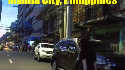 6:30 PM Along Elcano Street in Manila City, Philippines