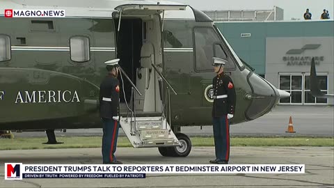 🇺🇸 President Trump Talks To Reporters Before Boarding Air Force One in Bedminster, NJ [LIVE]