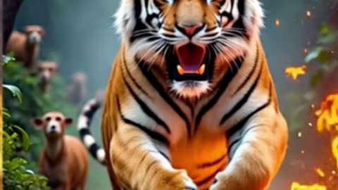 साहसी बाघ — वीरू #trending #story #tranding #storytime #viralshort #viral #tiger #rabbit