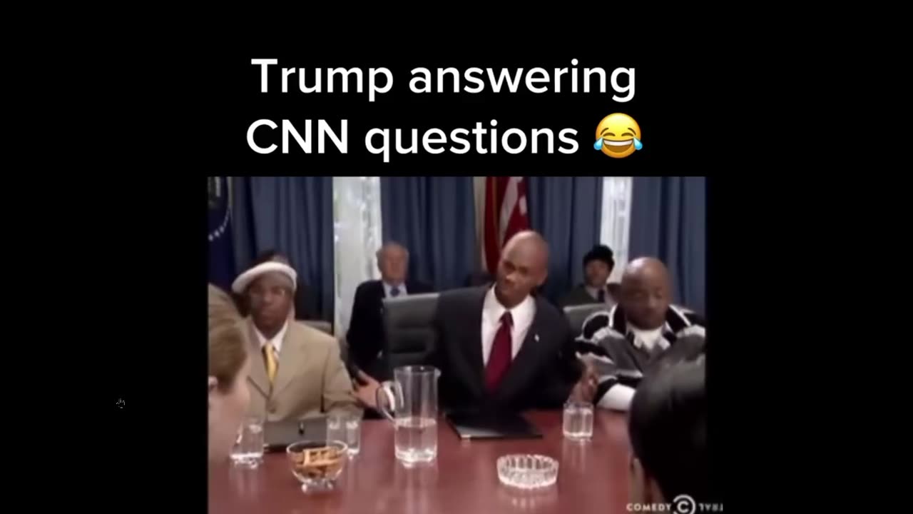 Dave Chappelle playing the President and answering CNN questions... lol