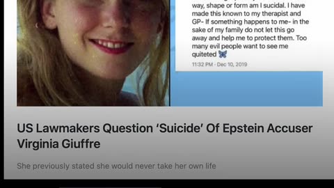 She Exposed Epstein—Now She’s Dead. Was It Really Suicide?