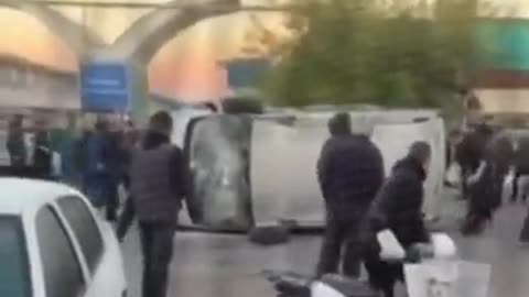 In Odessa, people attacked Zelensky's commissars and overturned their bus.